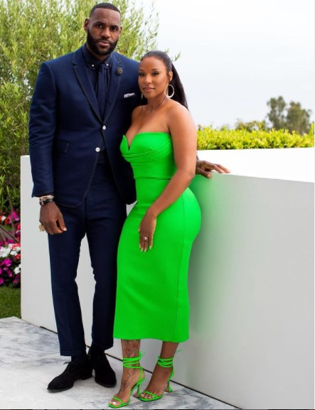 LeBron James with wife Savannah James